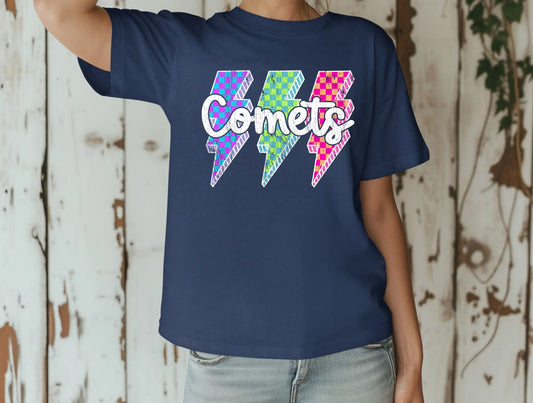 Checkered LB Comets Tee brandedbybarta