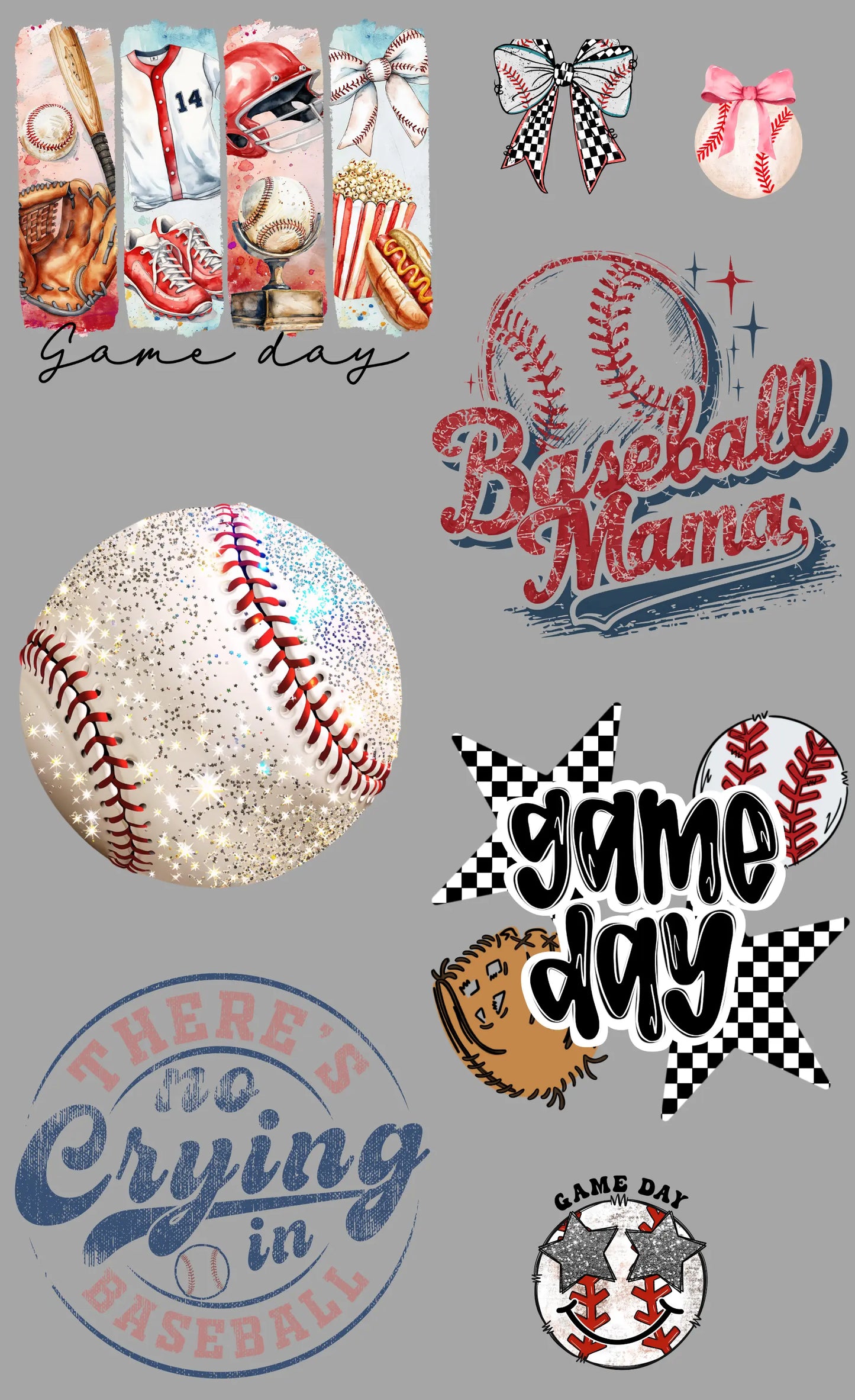 Baseball Gang Sheet Mini - Branded By Barta