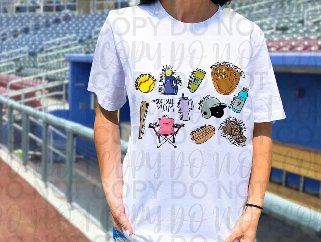 #Softball Mom (Collage) - Branded By Barta