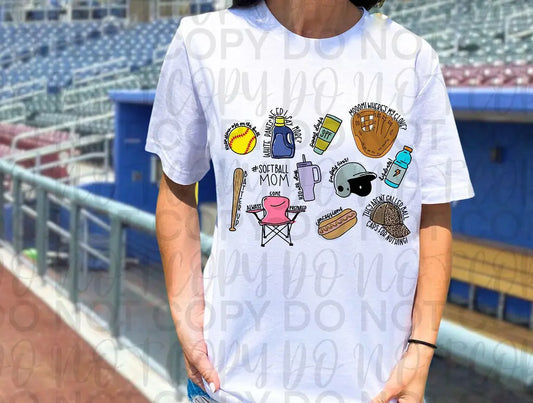 #Softball Mom (Collage) - Branded By Barta