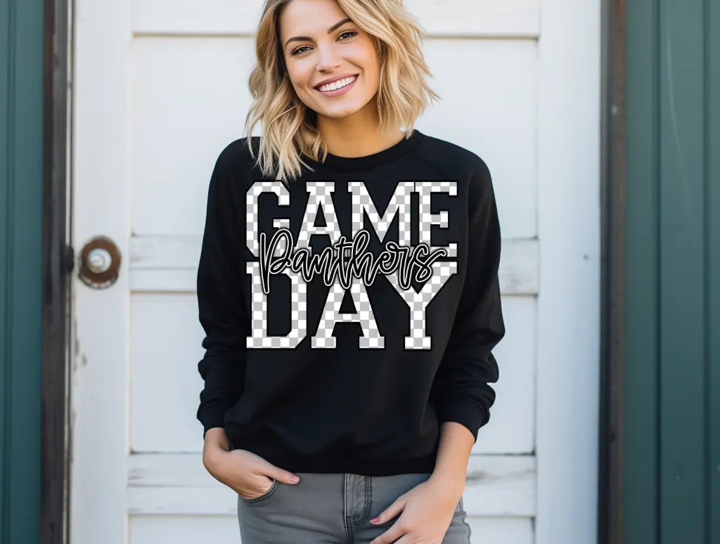 Panthers Checkered Game Day - Branded By Barta