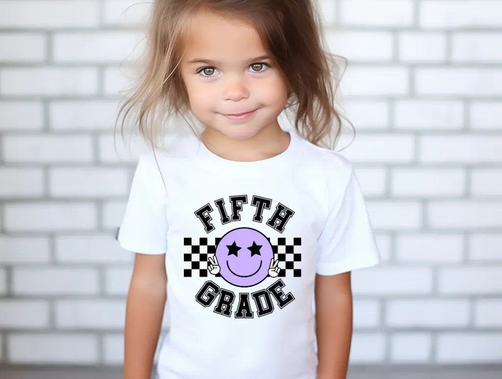 Fifth Grade Smiley Purple brandedbybarta