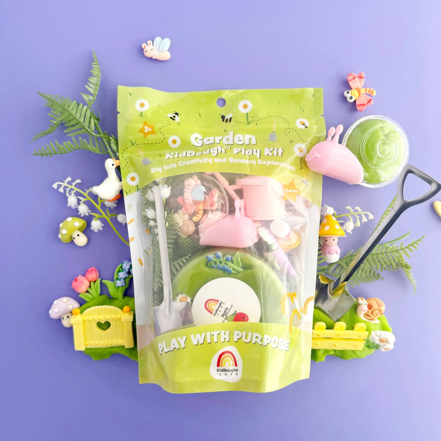 Garden KidDough Play Kit Earth Grown KidDoughs (KidDoughs by EGKD)