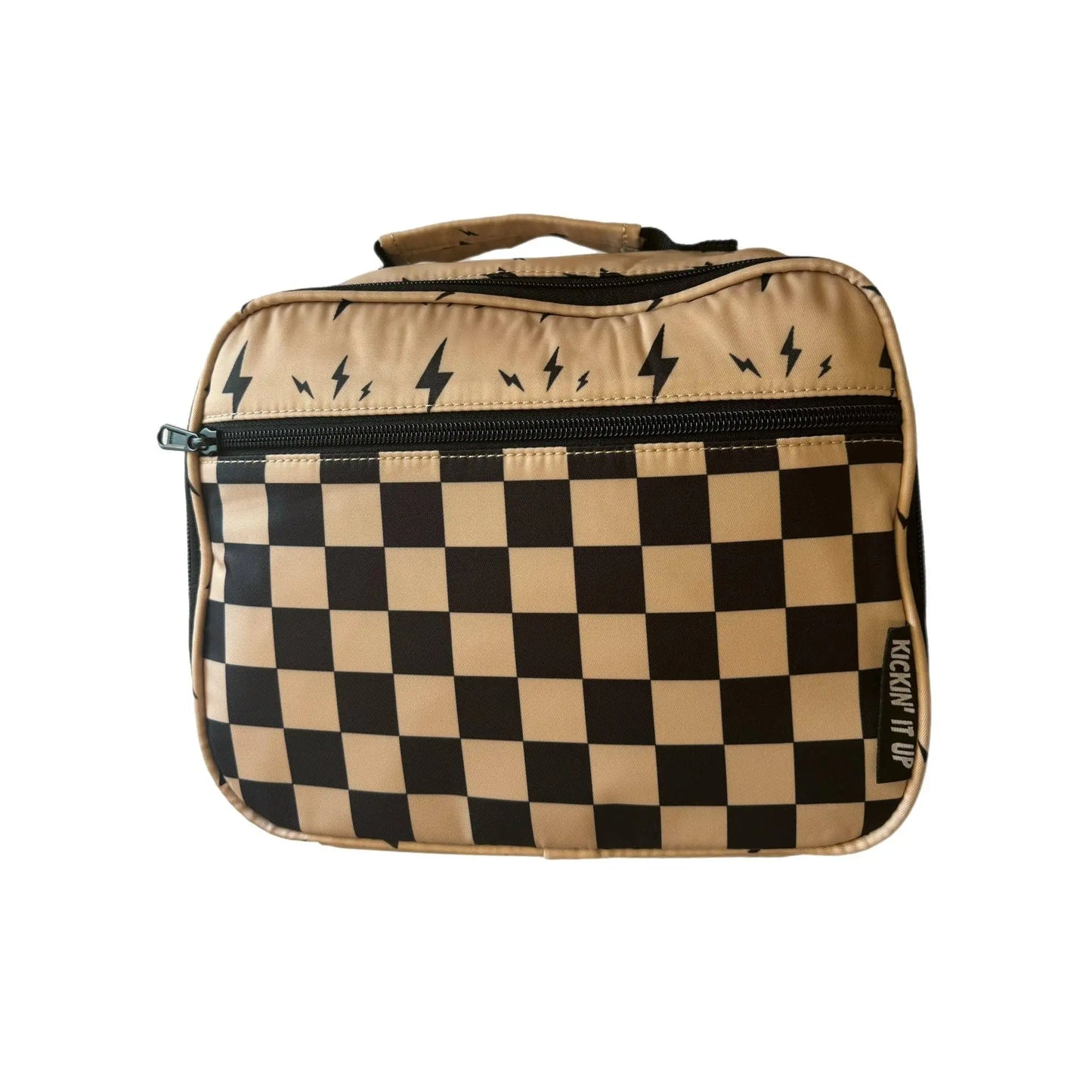 Beige Bolt Lunch Box Kickin it up Socks