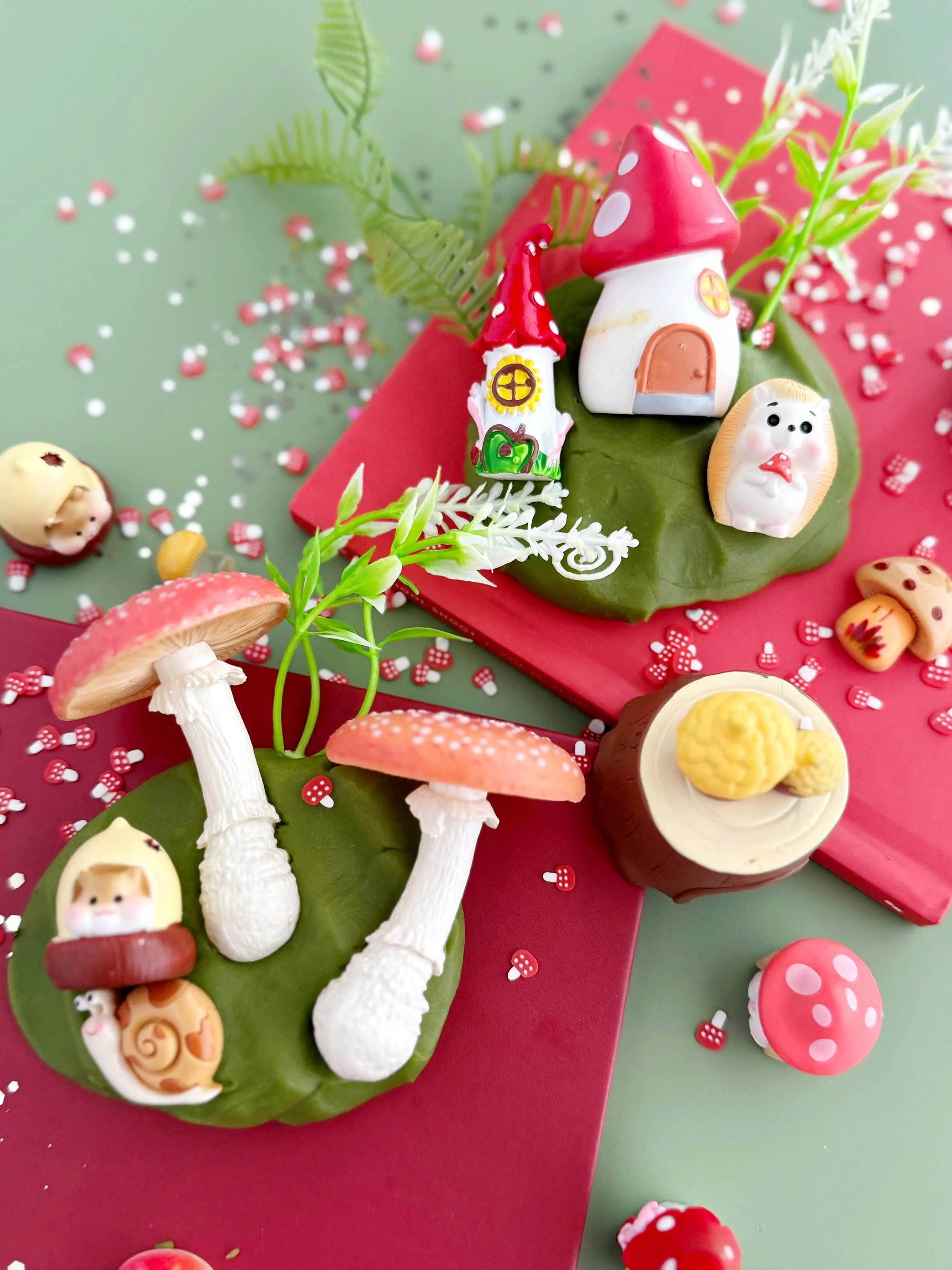 Mushroom Meadow KidDough Play Kit Earth Grown KidDoughs (KidDoughs by EGKD)