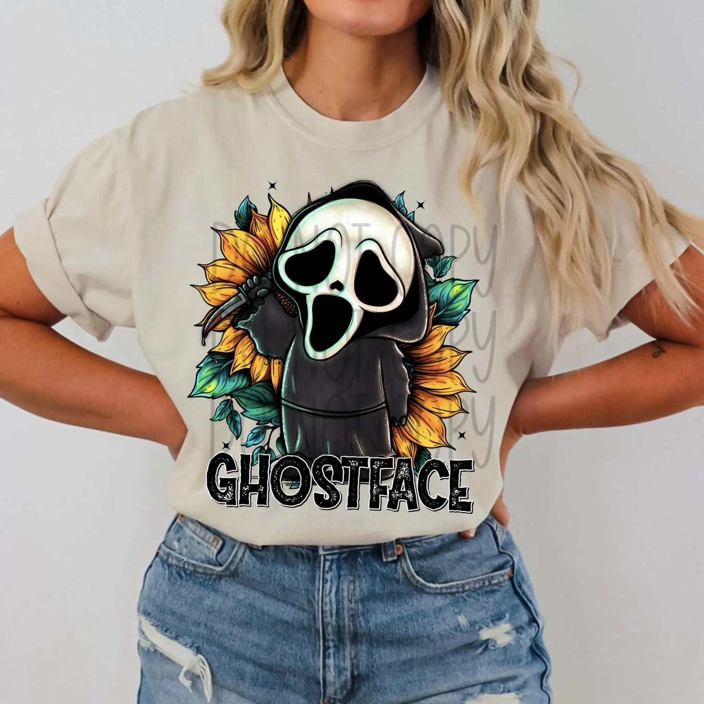 Ghostface sunflower halloween - Branded By Barta