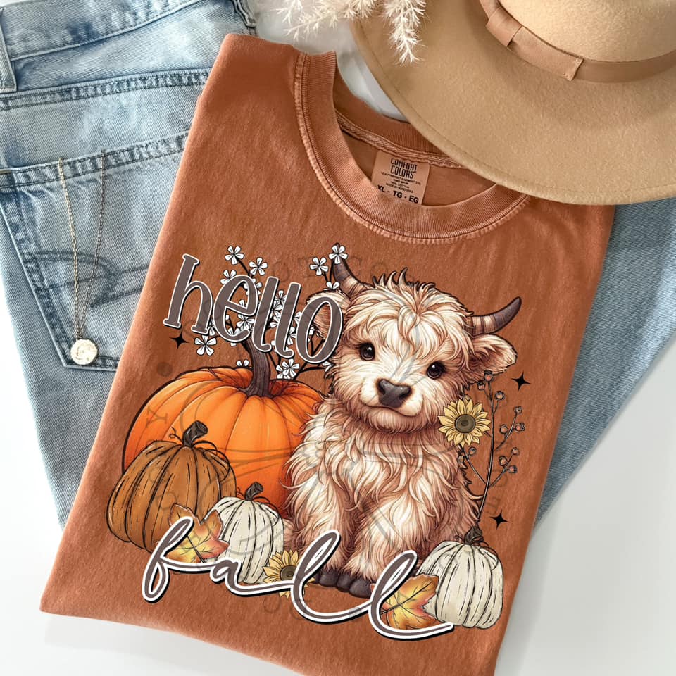Hello Fall Cow - Branded By Barta