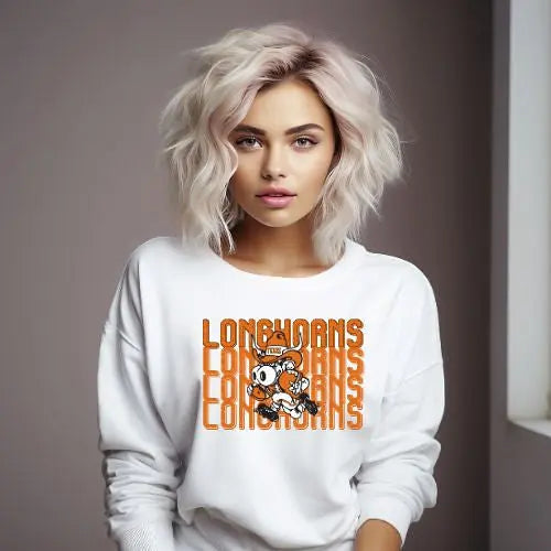 Longhorsn Stacked Bevo - Branded By Barta