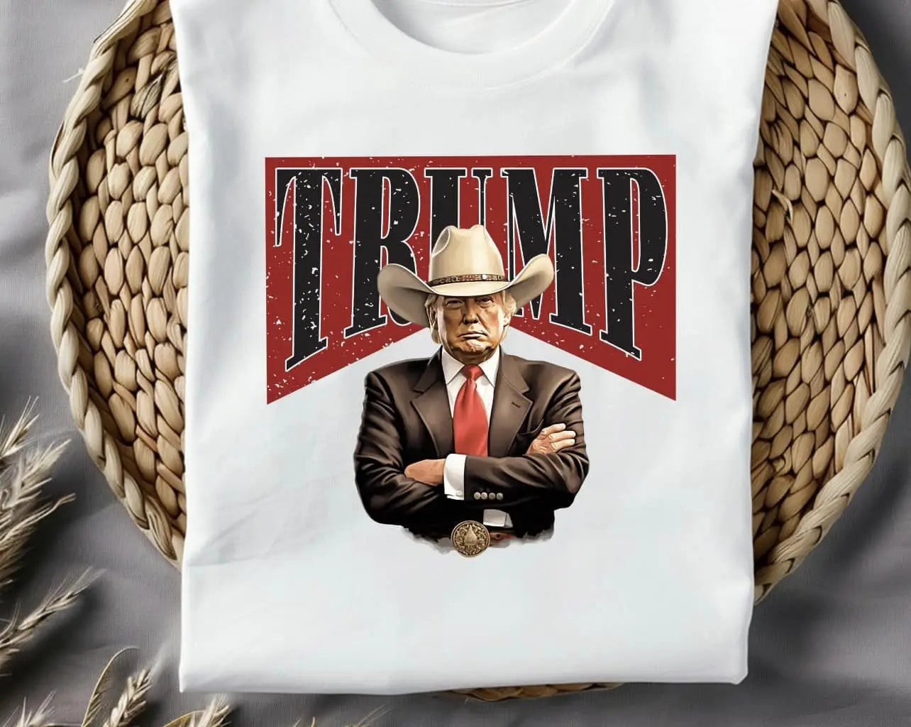 Trump with cowboy hat - Branded By Barta