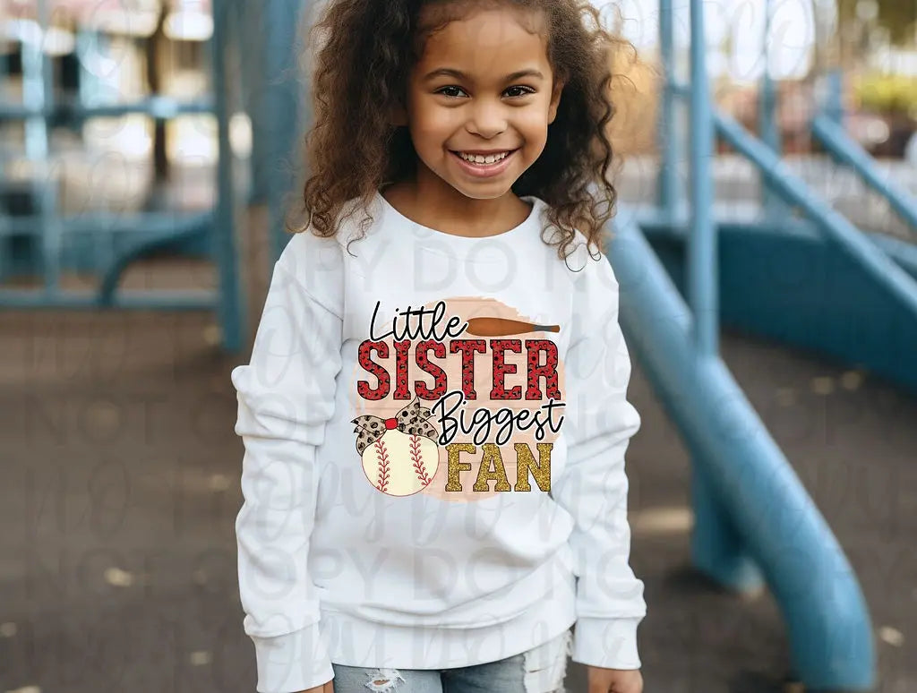 Little Sister Biggest Fan - Branded By Barta