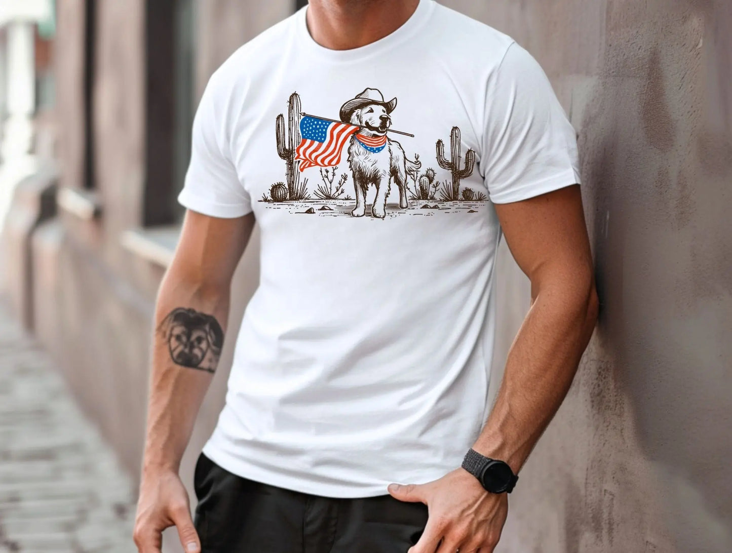 American Flag Dog brandedbybarta