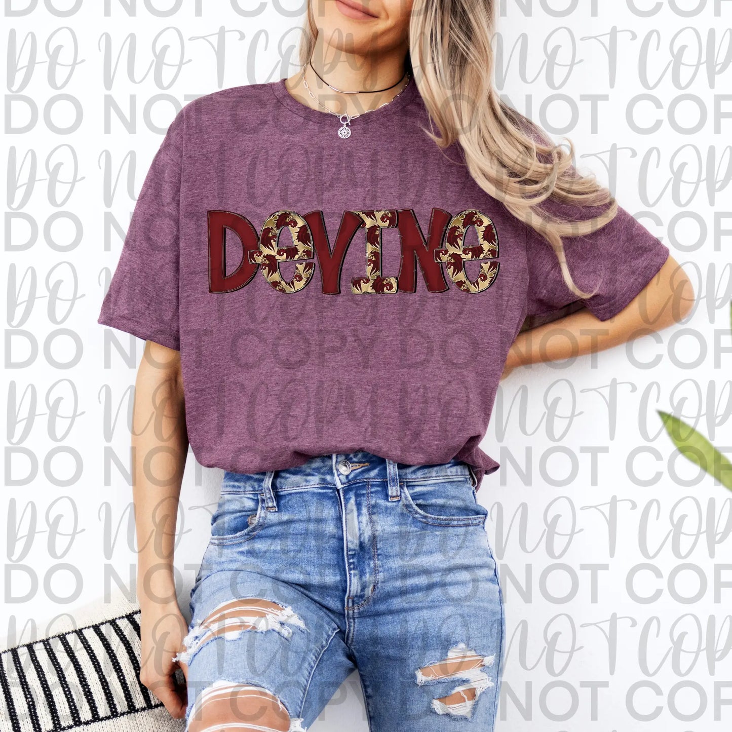 Devine Mascot Lettering Tee - Branded By Barta