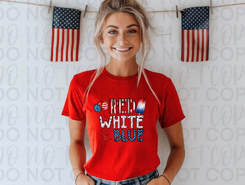 Red White And Blue Polka Dots Stripes - Branded By Barta