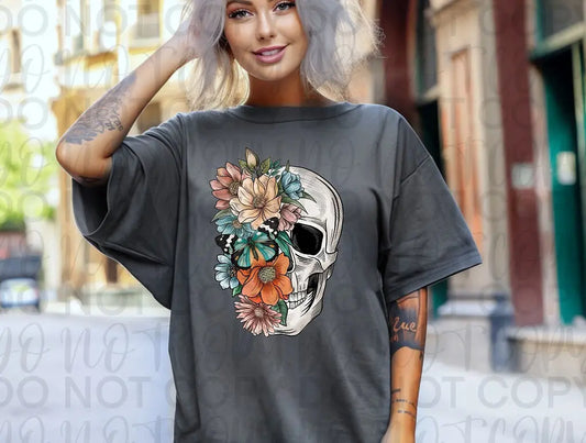 Floral Skel Face - Branded By Barta