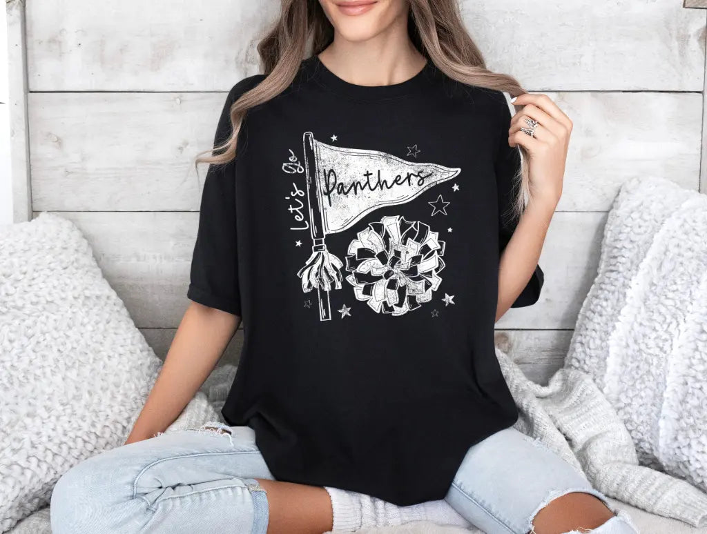 Let's Go Panthers White brandedbybarta