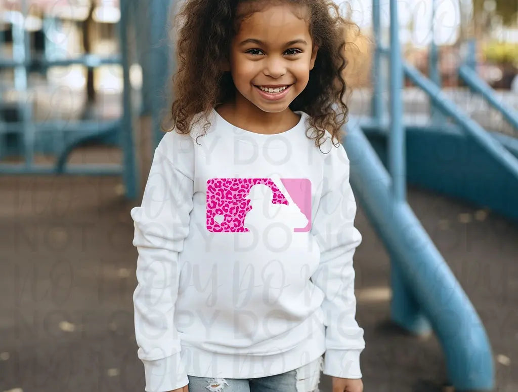 Baseball Major League Logo Pink - Branded By Barta