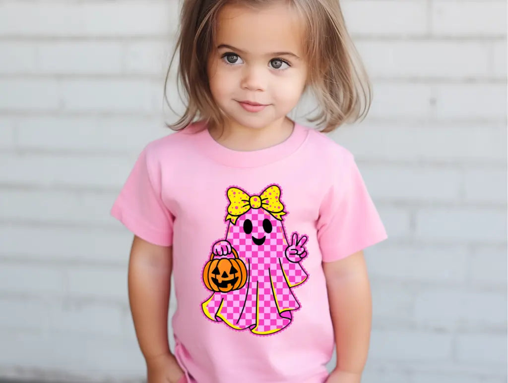 Pink Checkered Ghost Branded By Barta