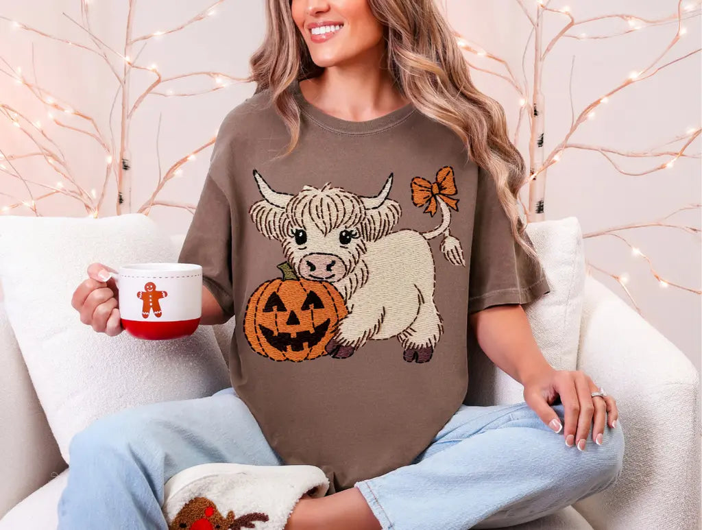 Highland Cow Pumpkin Branded By Barta