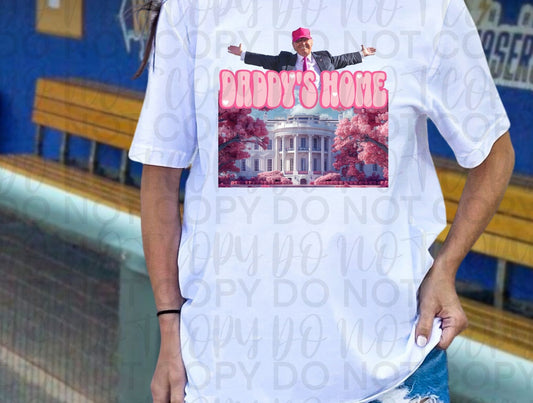 Daddy's home pink tree - Trump