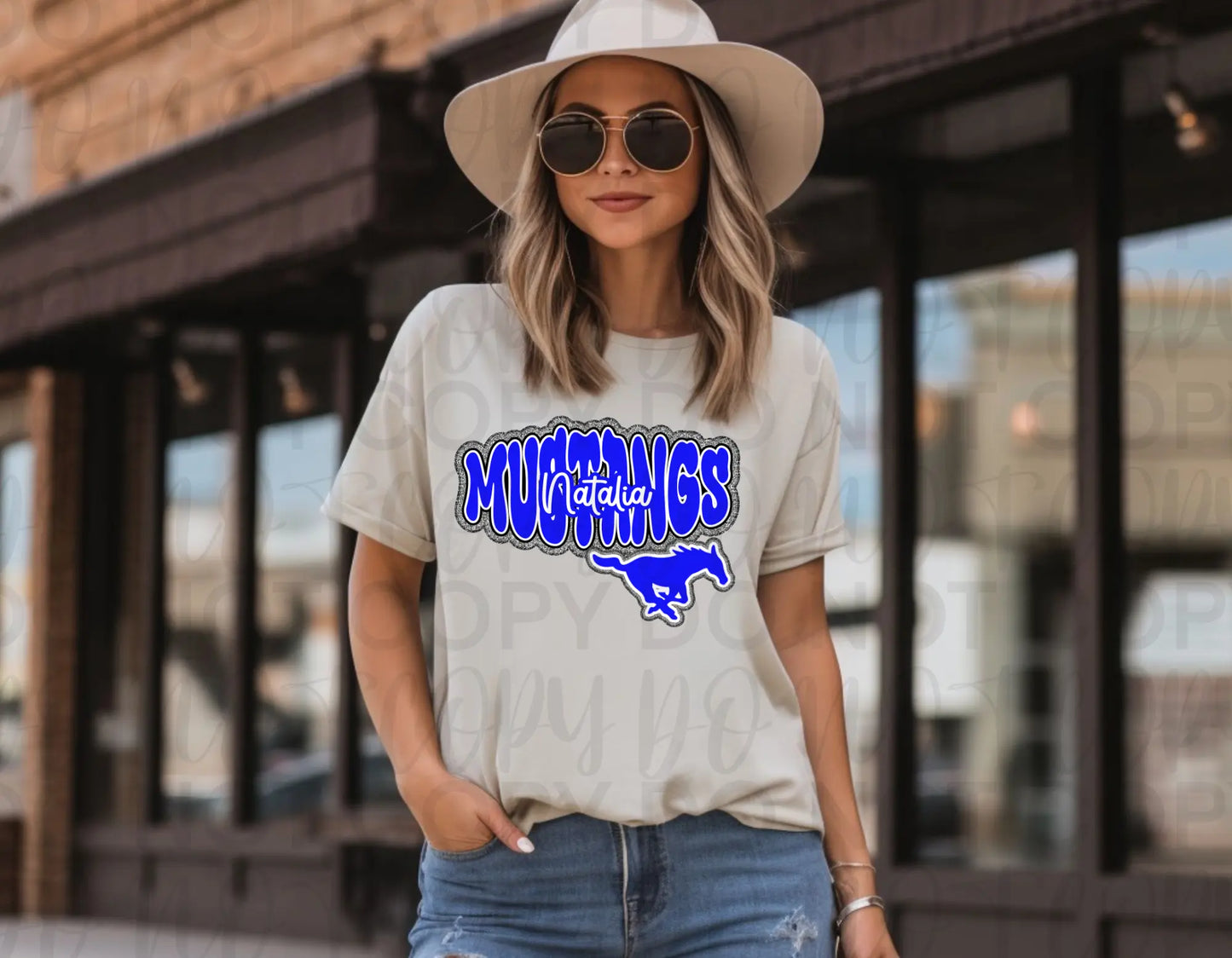 Warp Glitter Mustangs Tee - Branded By Barta