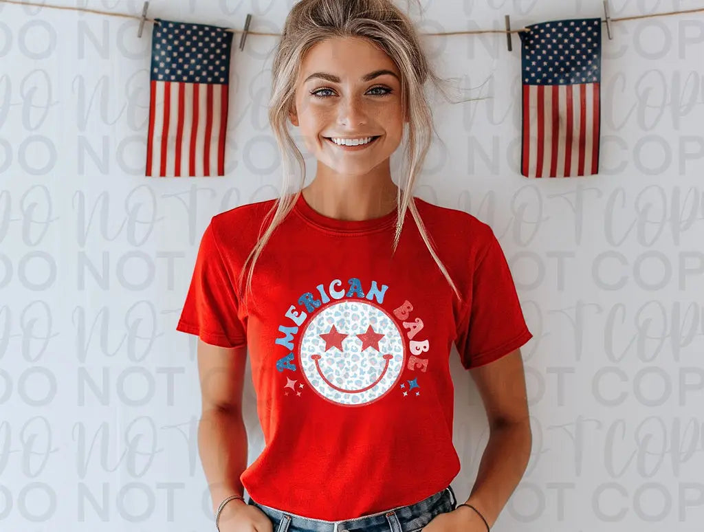 American Babe Smiley Face Leopard - Branded By Barta