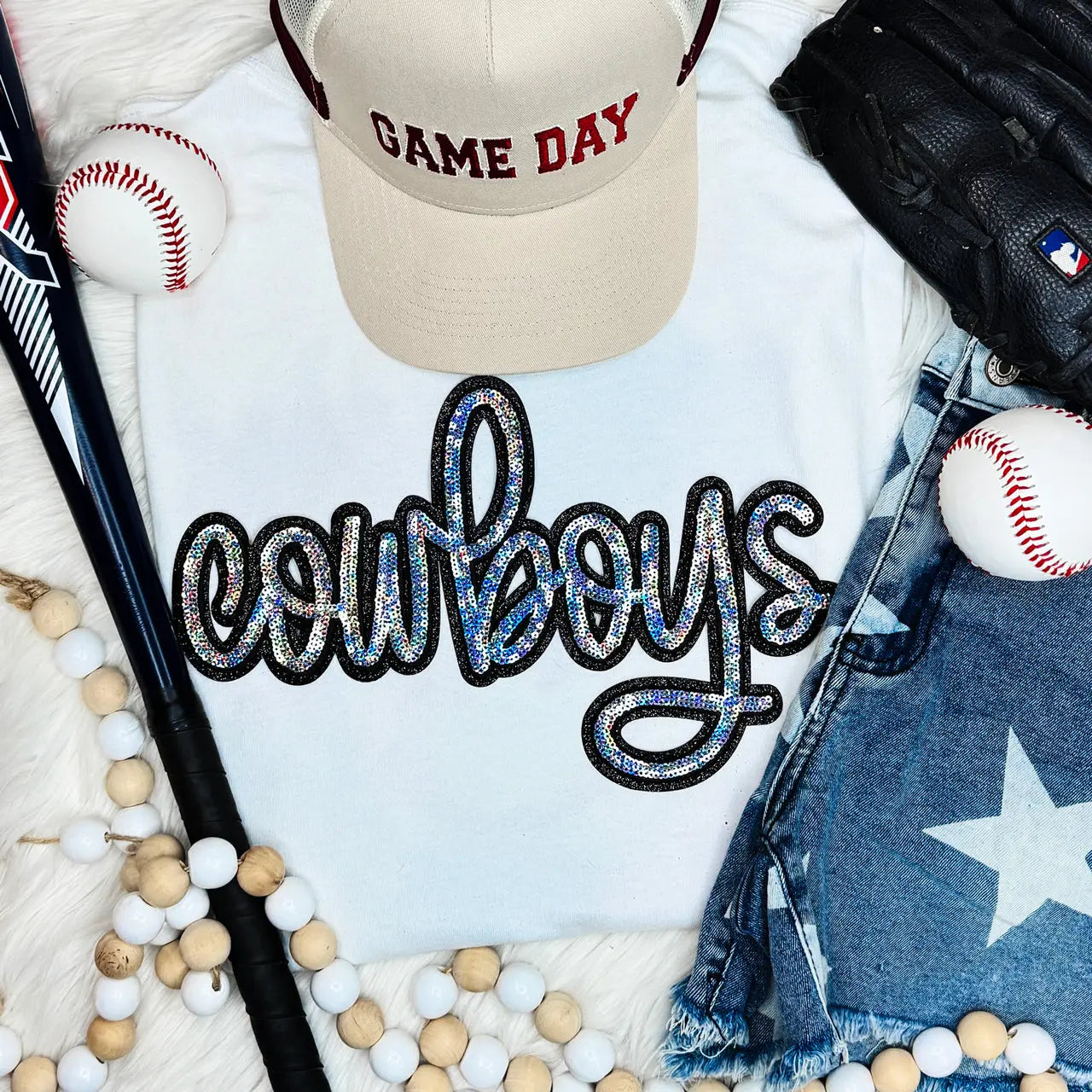 Cowboys Sequin Patch Trendy Transfers