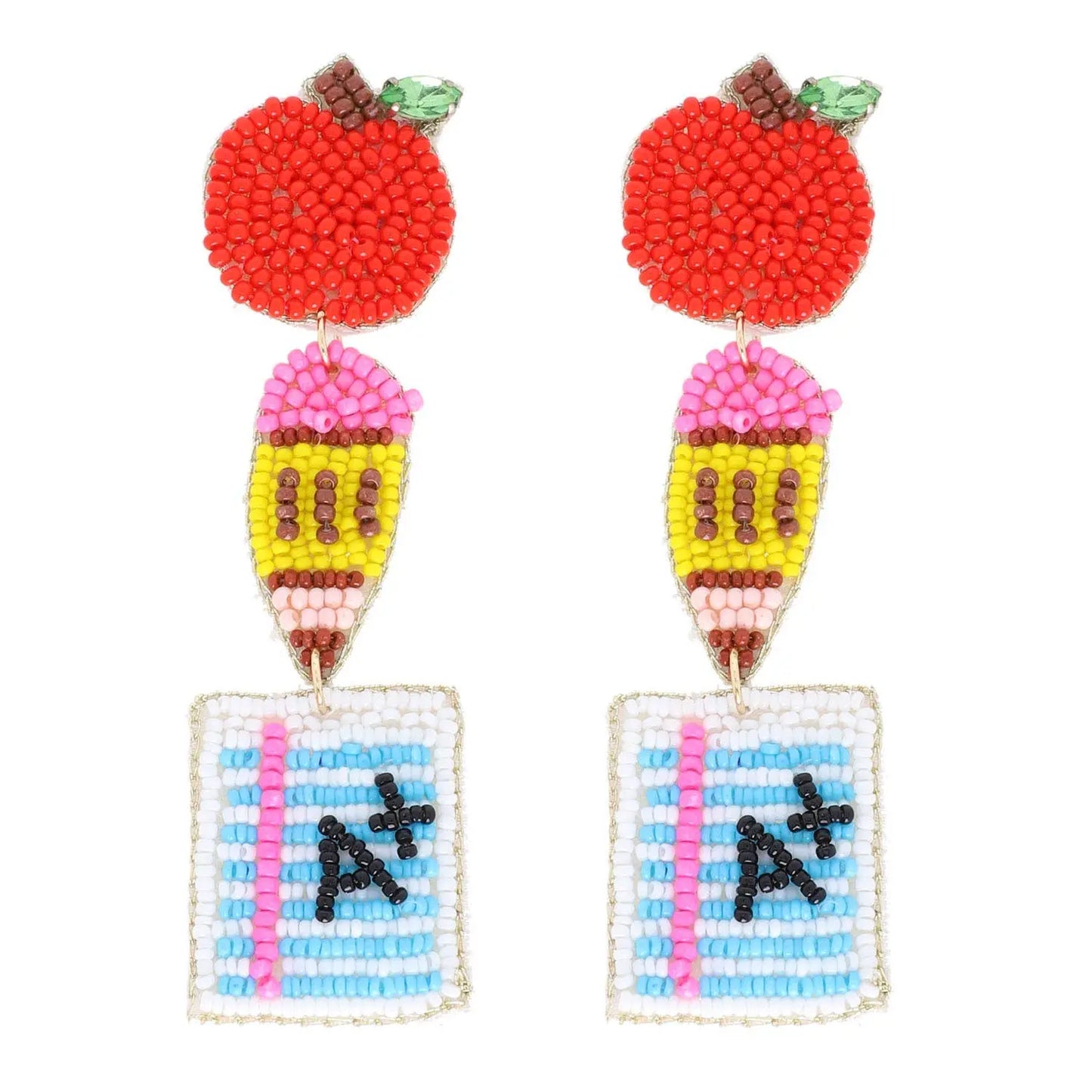 Paper & Pencil Teacher Appreciation Earrings SP Sophia Collection
