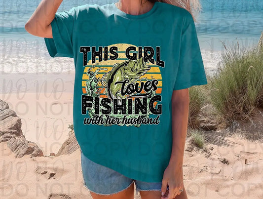 This Girl Loves Fishing With Her Husband - Branded By Barta