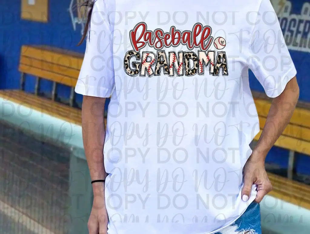 Baseball Grandma Leopard - Branded By Barta