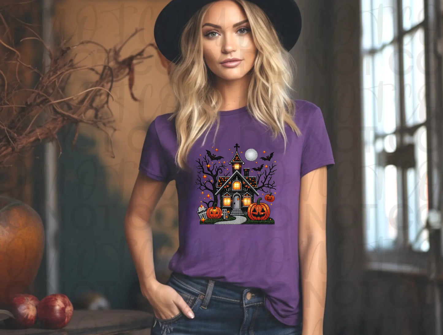 Haunted House Faux Rhinestone - Branded By Barta