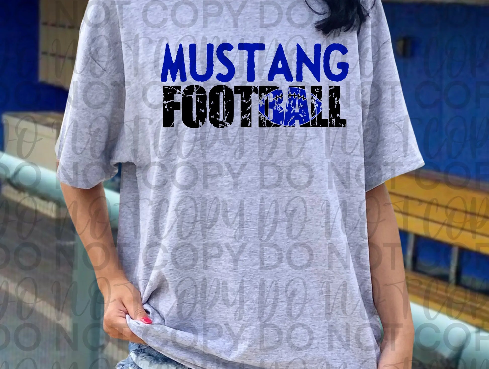 Mustangs Football - Branded By Barta