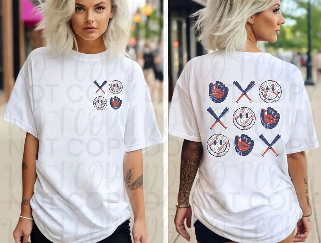 Baseball Smiley Face Collage - Branded By Barta