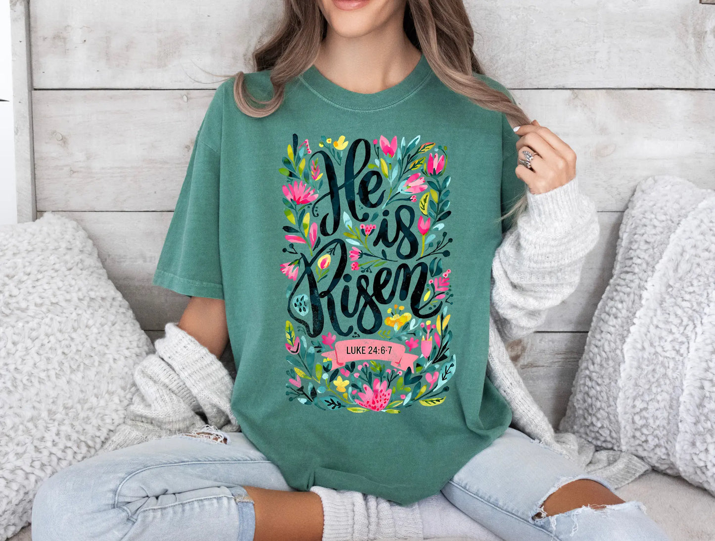 He Is Risen Floral - Branded By Barta