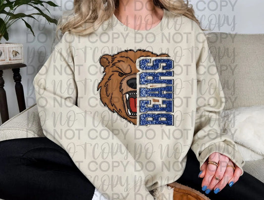 Bears Faux Glitter Mascot - Branded By Barta