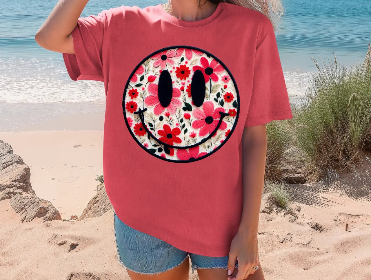 Boho Groovy Smiley