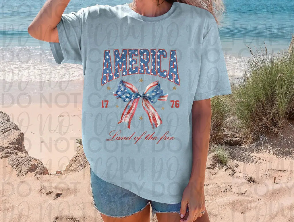 America Land Of The Free Bow - Branded By Barta