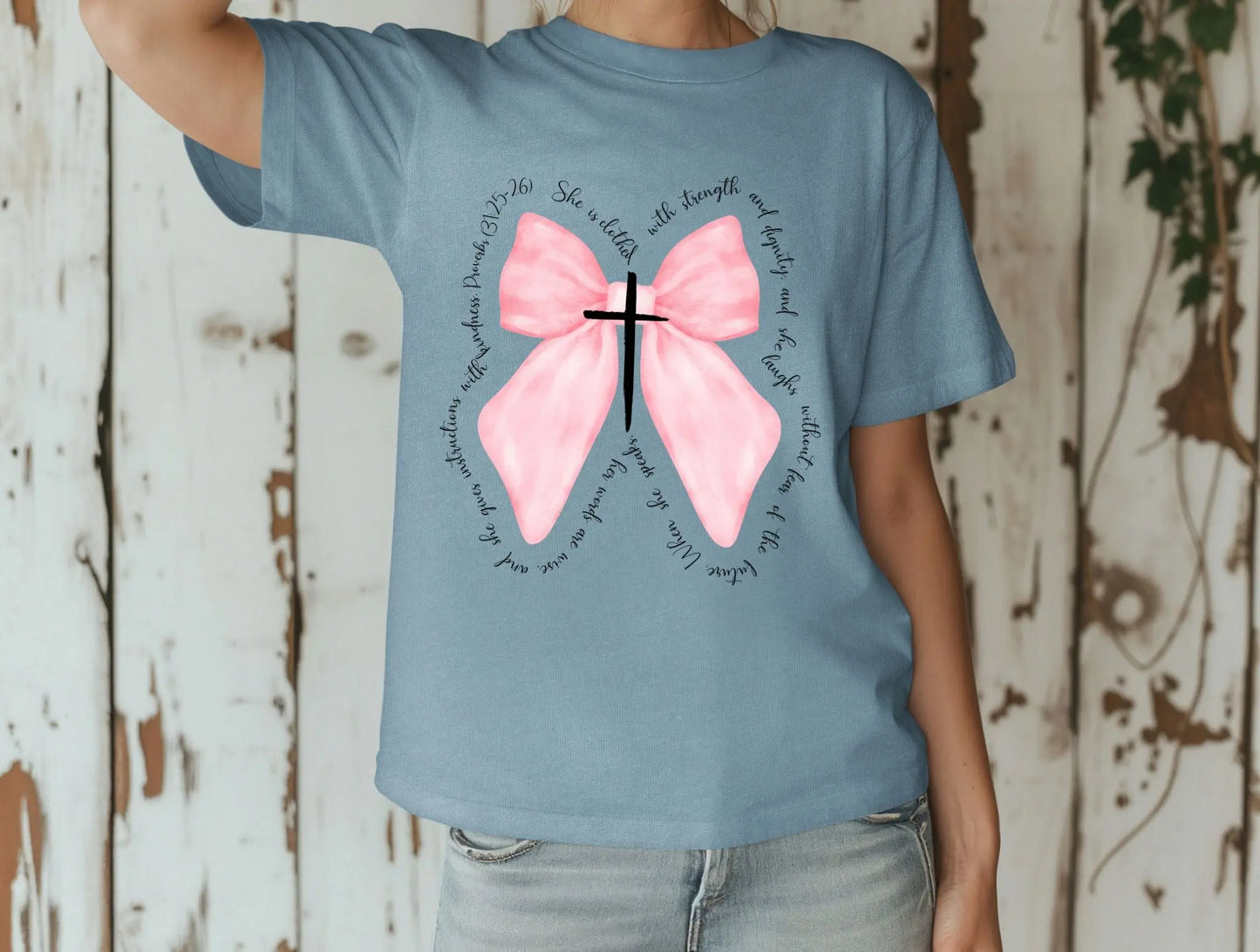 Faith bow pink - Branded By Barta