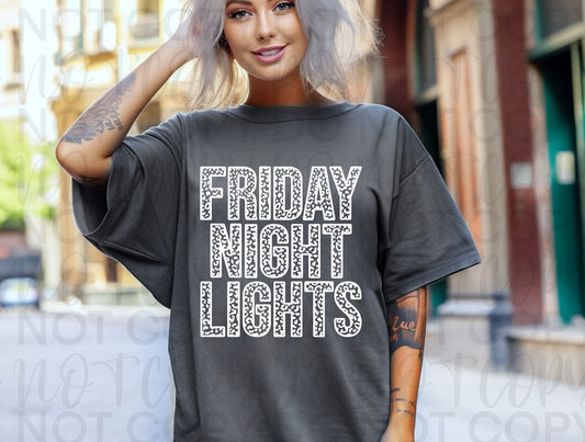 Friday Night Lights Leopard White