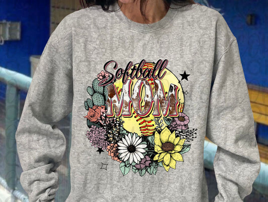 Softball Mom Sunflower/Cactus