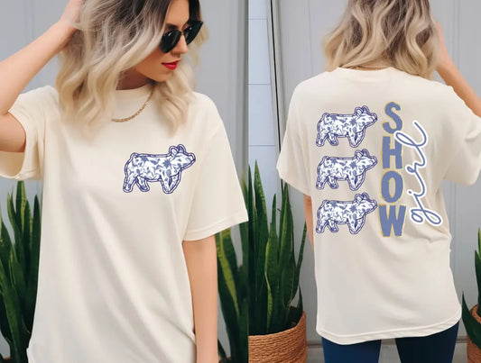 Floral Pig Show Girl brandedbybarta