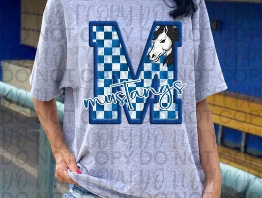 M Mustangs Natalia Checkered - Branded By Barta