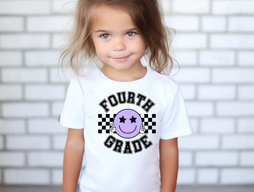 Fourth Grade Smiley Purple brandedbybarta