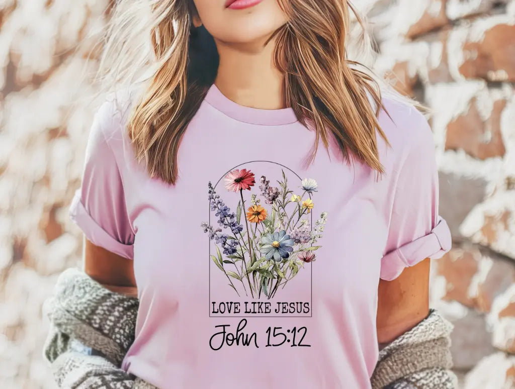 Love Like Jesus Floral brandedbybarta