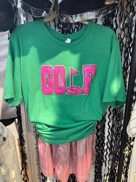 Golf Glitter Patch Tee Branded By Barta