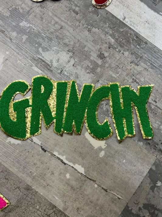 Green Grinchy Chenille Patch - Branded By Barta