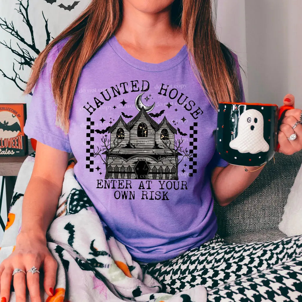 Haunted House Enter At Own Risk - Branded By Barta