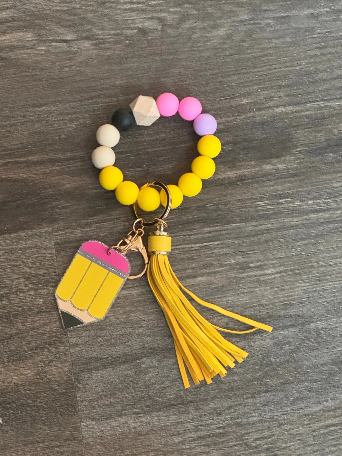 Beaded Pencil Keychain - Branded By Barta