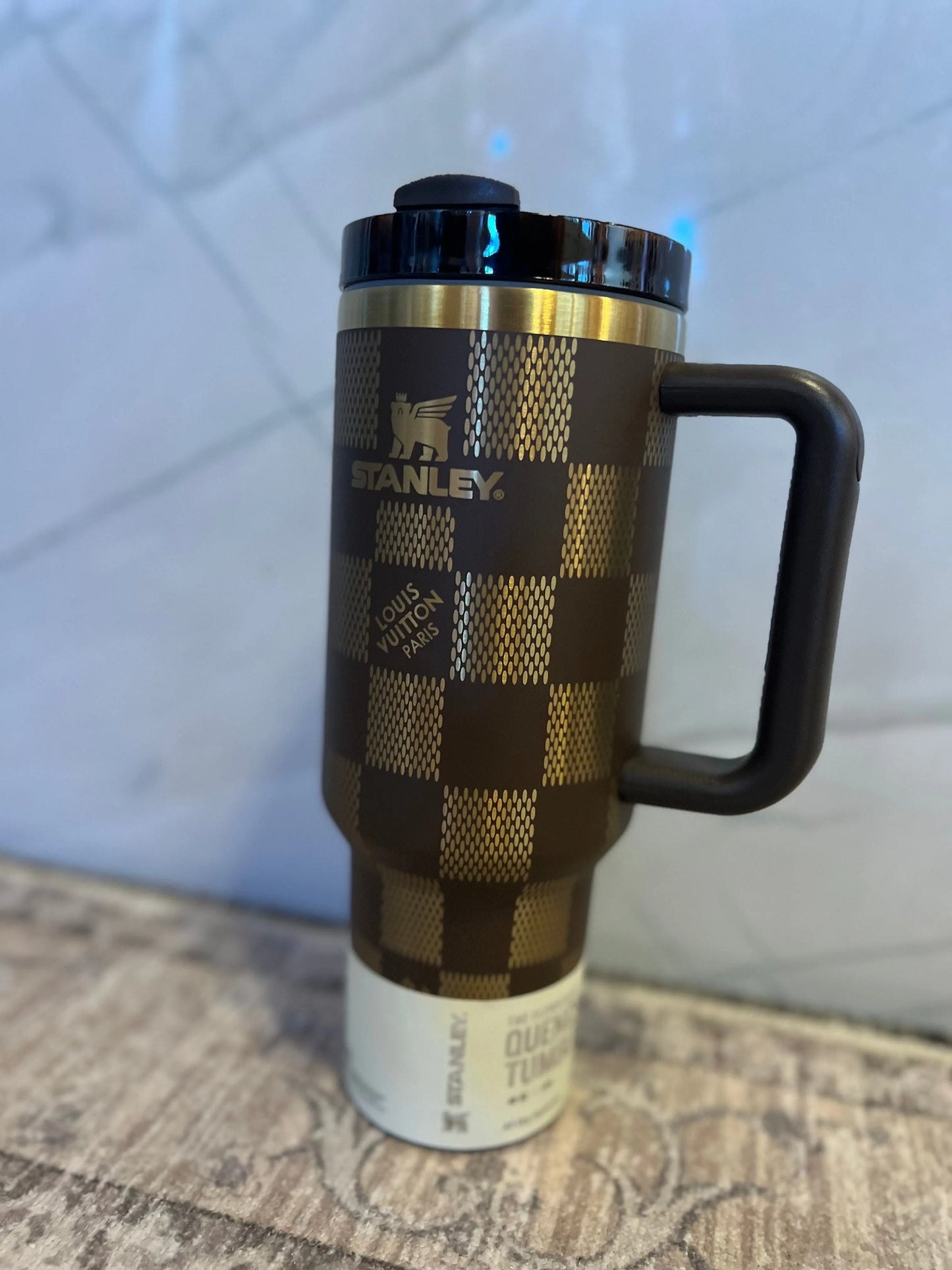 40 ounce travel tumbler - LV Inspired - Branded By Barta