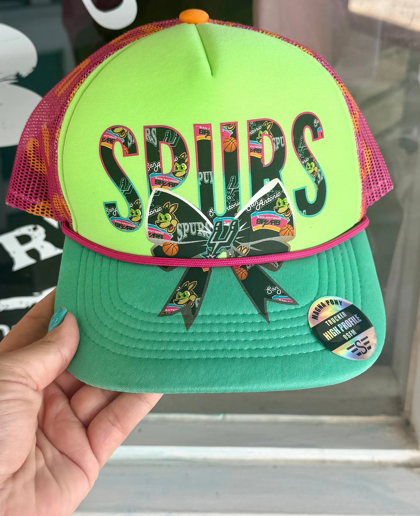 Spurs Colorfol Bow Hat none