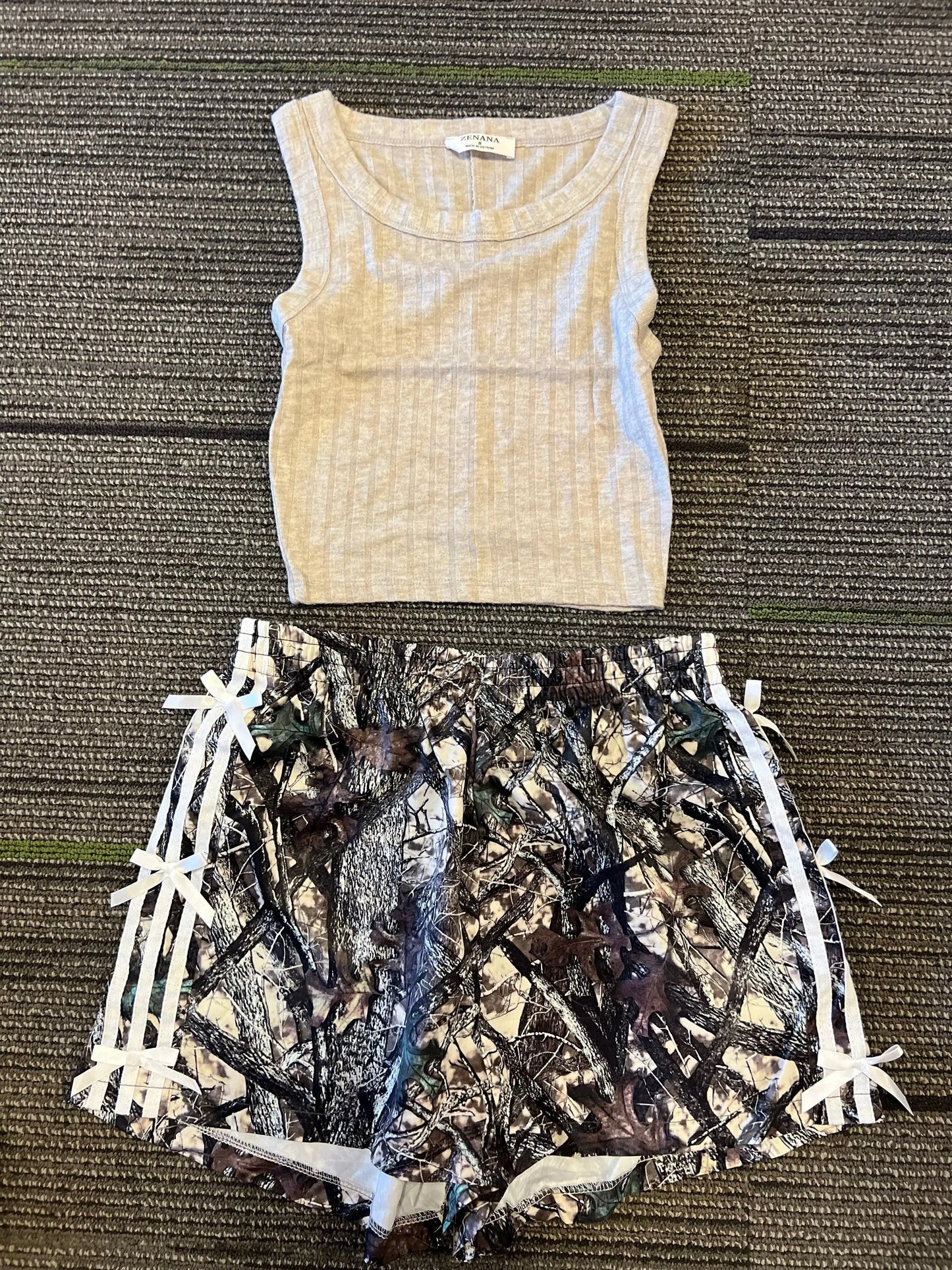 Camo Bow Shorts Branded By Barta